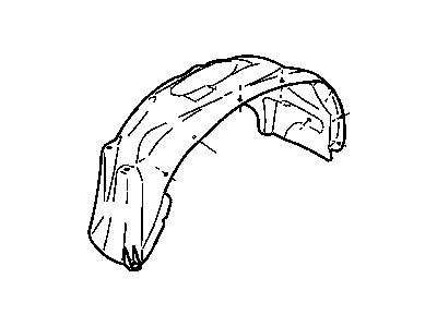 Dodge 55257061AF LINER Front Fender
