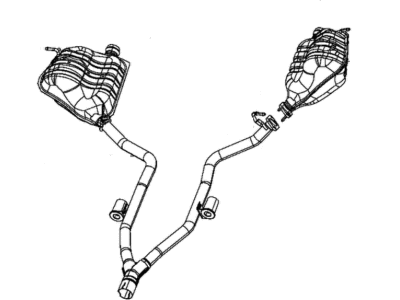 Mopar 68194390AF Muffler And Tailpipe Exhaust