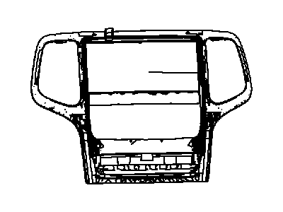 Jeep 1TN98GFAAA BEZEL Instrument Panel Center