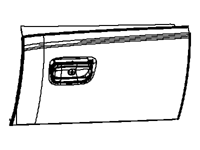 Jeep 1TG14DX9AA DOOR Glove Box