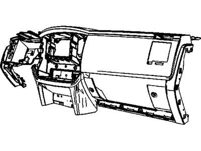 Mopar 1GT54XDHAA Cover Package Passenger Air Bag, Passenger Side