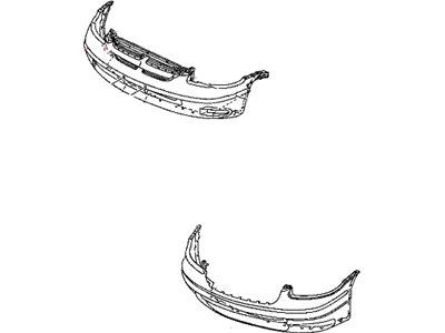 Dodge 5013042AA Bumper Cover