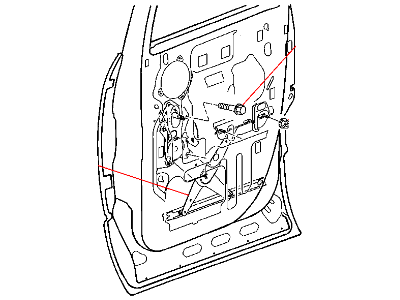 Mopar 55276103AC Regulator Rear Door Window