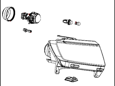 Dodge 5182394AA HEADLAMP