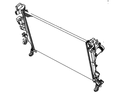 Jeep 68260453AA RADIATOR Engine Cooling