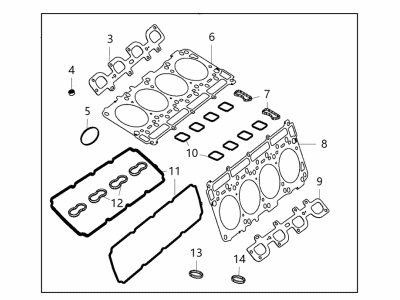 Ram 68230064AB Valve Grind Gasket Kit