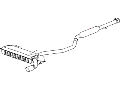 Dodge 5147046AA MUFFLER AND TAILPIPE Exhaust