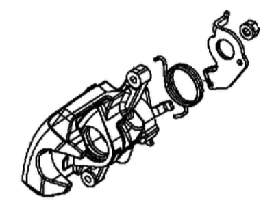 2013 Dodge Dart Brake Caliper - 68163784AB