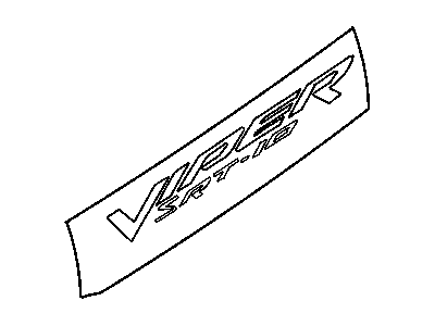 Dodge WN81WRRAC DECAL Viper SRT-10