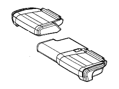 Jeep 6ET34DX9AA COVER Rear Seat Cushion