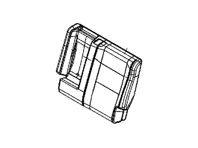 Mopar 6ET33DX9AA Cover Rear Seat Back Left
