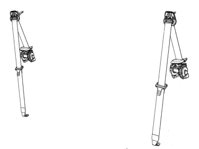 Jeep 1SY991X9AC SEAT BELT Retractor