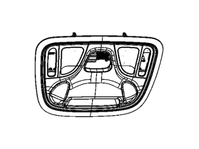 Jeep 1WG411S4AJ CONSOLE Overhead