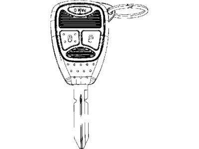 Dodge 68092978AB KEY BLANK WITH TRANSMITTER