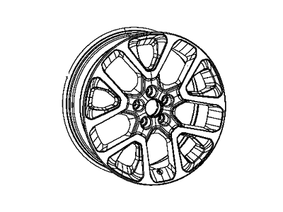 Mopar 68500259AA Wheel Aluminum