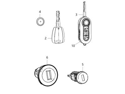 Ram 68432861PA LOCK KIT