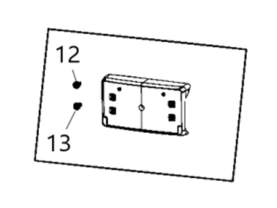 Jeep 68293737AA LICENSE PLATE KIT Includes Screws