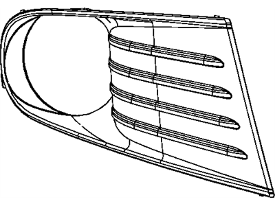 Mopar 5178284AA Bezel Fog Lamp