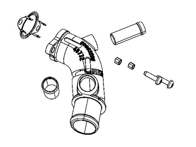 Mopar 5048368AB Tube Water Inlet