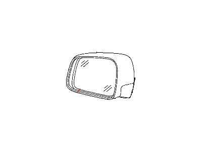 Mopar 68082635AB Glass Mirror Replacement