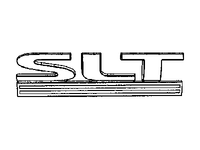 Mopar 5182440AA Nameplate Rear Door Slate