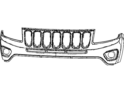 Mopar 68109861AC Fascia Front Upper Primed Mopar 68109861AC Fascia Front Upper Primed