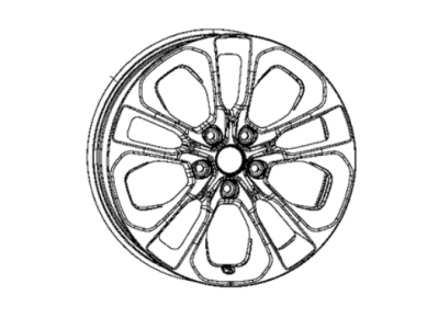 Dodge 6QP26DX8AA WHEEL Aluminum
