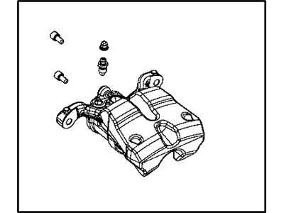 Jeep 68225304AB CALIPER ASSEMBLY Disc Brake Rear