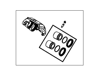 Dodge R8049150AD CALIPER ASSEMBLY Disc Brake Front