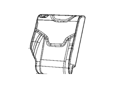 Mopar 6RU14LT5AB Cover Rear Seat Back 2ND Row Right