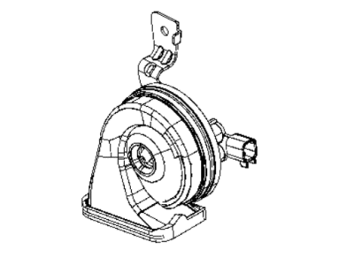 Jeep 68297656AA HORN AND BRACKET High Note