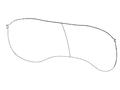 Dodge 68268669AA MASK Instrument Cluster