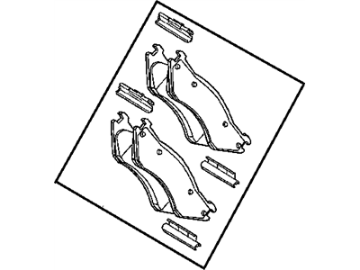 Mopar 5080556AE Pad Kit Front Disc Brake