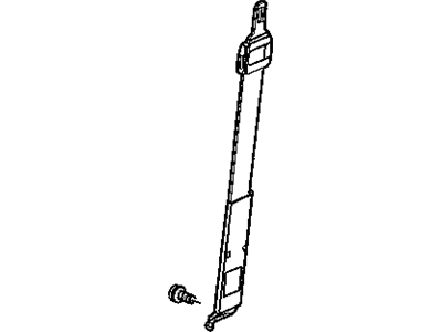 Mopar 5KQ36DK2AA Seat Belt Tip Half Center