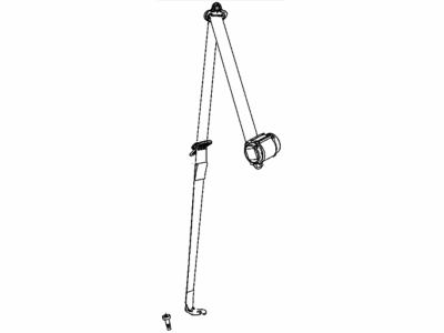 Chrysler 5LA39PD2AE SEAT BELT Rear Left
