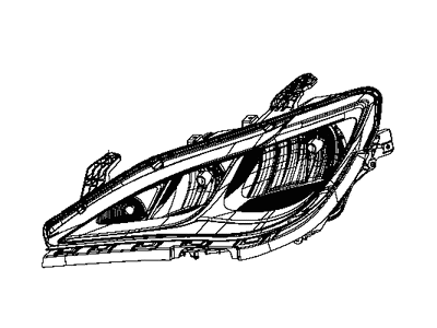 Chrysler 68370844AB HEADLAMP