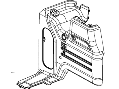 Jeep 6MG62TX7AF PANEL Quarter Inner Lower