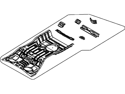 Chrysler 5076043AE PAN Rear Floor
