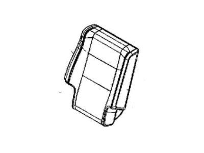 Mopar 6RT06DX9AA Cover Rear Seat Back Right 6RT06DX9AA Mopar Cover Rear Seat Back Right Illustration 1 of 1