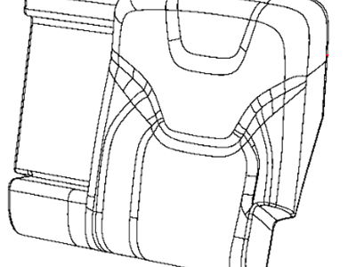 Mopar 5RA81LAAAC Cover Rear Seat Back Right