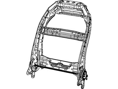 Jeep 68080784AC FRAME Front Seat Back