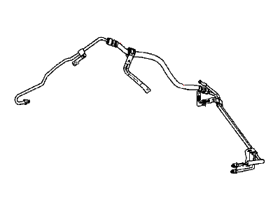 Jeep 5105087AG HOSE Power Steering Pressure and Return