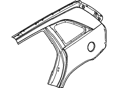 Chrysler 5093832AA PANEL Body Side Aperture Rear