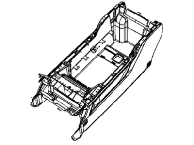 2024 Ram 1500 Center Console Base - 6SQ33HL1AC