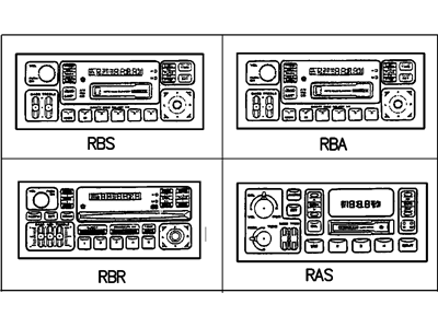 Chrysler 4704377AE Radio - AM/FM Cassette With CD Control