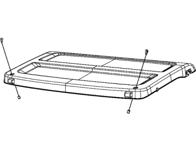 Jeep 6AA58DX9AB COVER Cargo Area Includes Strings And Retainers, Only Serviced With Cover