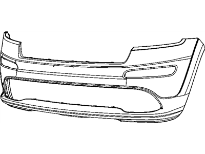 Jeep 68157870AA FASCIA Front Upper Primed