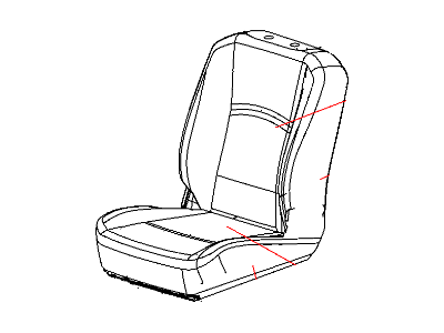 Ram 5LC59XDVAA COVER Front Seat Back