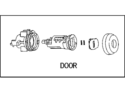 Dodge 5056182AA CYLINDER Door Lock