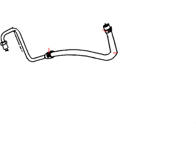 Jeep 52089169AD HOSE Power Steering Return